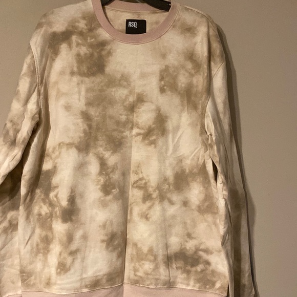 RSQ Other - CREWNECK SWEATSHIRT RSQ SIZE LARGE TYE DYED CREAM & CINNAMON COTTON CANDY